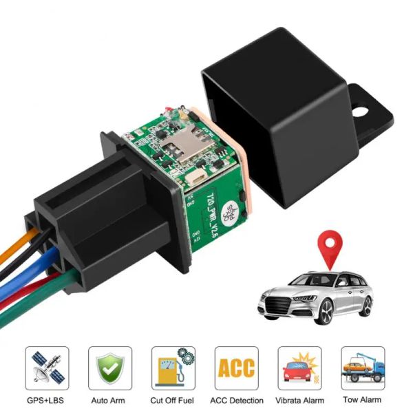Accessoires Relay Mini GPS Tracker Car GPS Tracker Vehicle GSM Fuel Cut Design MV720 Google Maps Tracking Tracker d'alarme de vibration de suivi Google Maps