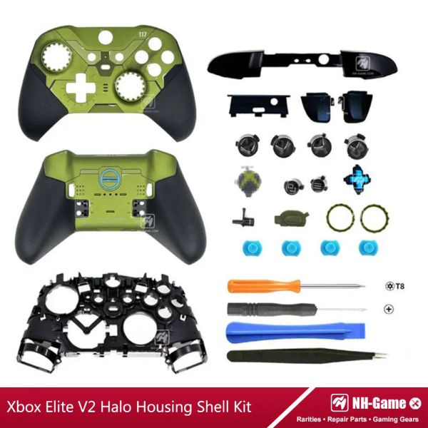 Accesorios Kit de carcasa de la carcasa de reemplazo para Xbox Elite Series 2 Gamepad Case delantera Capacal