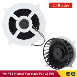 Ventilador de enfriador interno de reemplazo de accesorios para ventilador de enfriamiento de consola PS5 17/23 Blades 12047GA12MWB01 para PS5 Host Silent ventilador 17 Blades Org