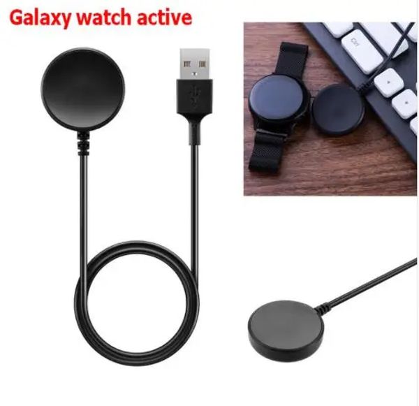 Accesorios Reemplazo de reloj inteligente Base de carga Cargador USB Cuna para Samsung Galaxy Watch Active 1/2/3 R500 Cargador inalámbrico Cable USB