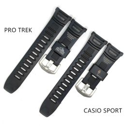 Accessoires bracelet de montre en caoutchouc résine pour Casio GShock PRG130 PRW1500 PRW1500 PRG130 PRG130Y remplacer la bande hommes Sport bracelet de montre accessoires