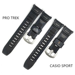 Accessoires Hars Rubber Horlogeband Voor Casio GShock PRG130 PRW1500 PRW1500 PRG130 PRG130Y Vervangen Band Mannen Sport Horlogeband Accessoires