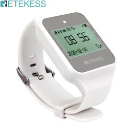 Accessoires réélectrices TD108 Wireless Watch Receiver Saiter Call Restaurant Pager 7 Mode rapide En attendant Remind for Hookah Cafe Dentist Clinic