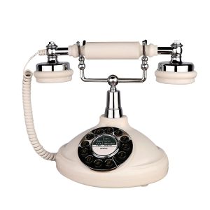 Accessoires Retro Cordd Téléphone Téléphone Telpal White Classic Vintage Vintage Old Fashion Téléphone pour Home Office Home Antique Home Phone Gift