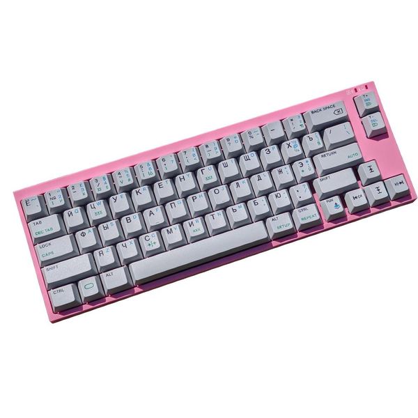 Accessoires rétro gris russe CRP Xerox 6001 Keycap Ensemble PBT Profile CECHECTH CLACES COUPS POUR GH60 61 64 68 84 87 104 Keys Keyboards mécaniques