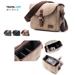 Accessoires Retro Photo Case Camera Sac Cover pour Canon Nikon Sony Olympus Leica Fujifilm Panasonic Samsung Mirrorless Camera DSLR Lens