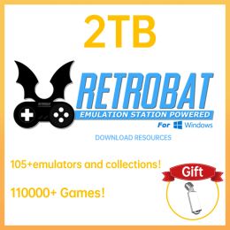 Accessoires Retrobat System100000+ Game Download bronnen/voor PS1/PS2/PSP/DC/SS/N64 Ondersteuning voor het maken van arcade voor 64Bit Win8.1 en hoger