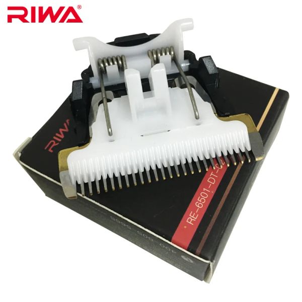 Accessoires Riwa Hair Clipper Blade Titanium Ceramic Cutter Head Hair Trimmers Accessoires pour RE6501 / RE6305 / RE6501T