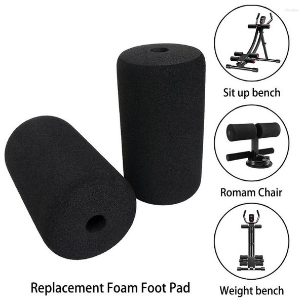 Accessoires rouleaux coussinets en mousse pour les pieds articles de sport 2 pièces équipement de Fitness noir pour remplacement d'équipement de banc de musculation de haute qualité