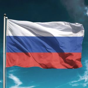 Accessoires drapeau de la russie, bannière nationale étanche, volant en polyester, décor extérieur, décoration de jardin, toile de fond murale, joie de l'état