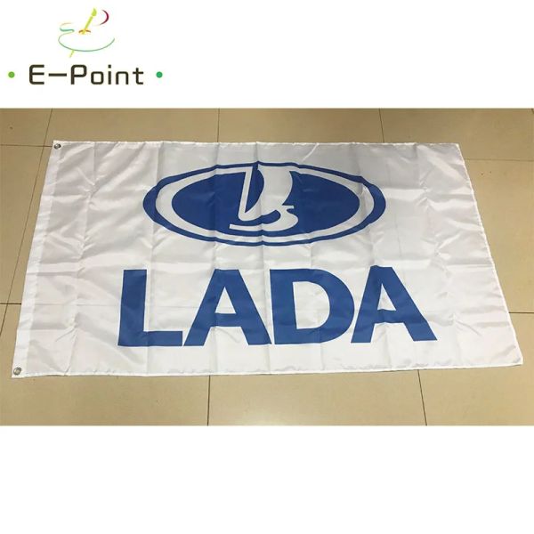 Accessoires drapeau de voiture russe Lada, taille 2x3 pieds (60x90cm) 3x5 pieds (90x150cm), décorations de noël pour la maison et le jardin