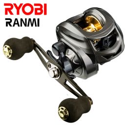 Accessoires Ryobi Ranmi AK Baitcasting Fishing Reel Saltwater Eau douce 7 + 1BB Max Drag 8 kg Light Baitcaster Reels