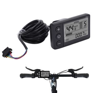 ACCESSOIRES S866 Electric Bike LCD Affichage du Panneau de commande de scooter électrique 24V 36V 48V Bicyclette de vitesse BIDEMERIE AVEC AVEC PULLIER