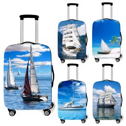 Accessoires Couverture des bagages de voilier pour le voilier de voile Couverture de valise élastique du paysage Couvercle de protection Antidust Trolley