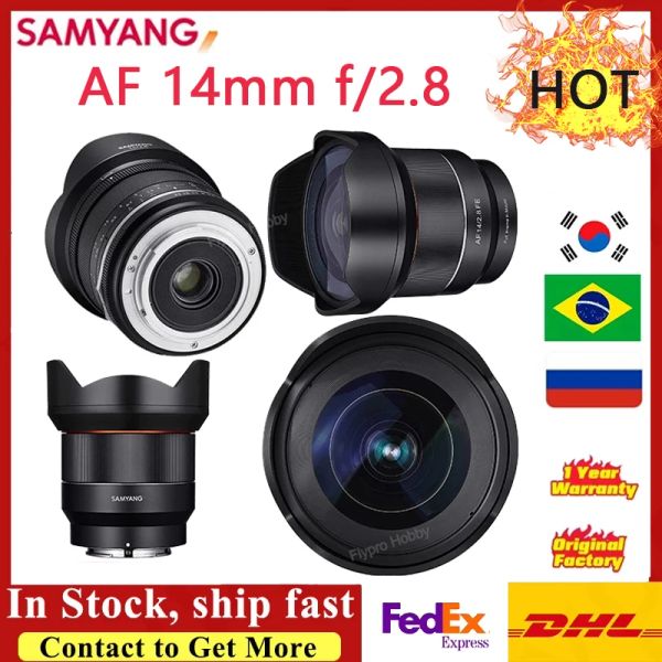 Accessoires Samyang AF 14mm f / 2.8 Lens d'autofocus Ultra Format Fullframe Multicoating pour Sony E pour Nikon F pour Canon EF Mirrorless Camera