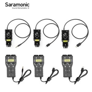 Accessoires Saramonic Smartrig xlr Préamplificateur Préamplificateur Adaptateur Adaptateur Mixer préampli Interface de guitare pour dslr Caméra iPhone 7 7s 6 iPad