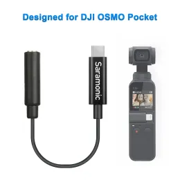Accessoires Saramonic SRC2006/SRC2007 3,5 mm TRS (vrouwelijk) Jack naar USB Typec (mannelijk) Audioadapter voor DJI Osmo Pocket/Action