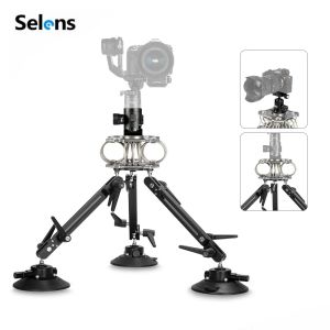 Accessoires Selens Aluminium ALLIAGE 50cm 60kg Charge Aspiration Support de montage DSLR Tripod Caméra pour stabilisateur de cardan Ronin Ronin M MX S