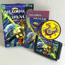 Accessoires Shadow Dancer met doos en handmatige cartridge voor 16 bit Sega MD Game Card Megadrive Genesis System