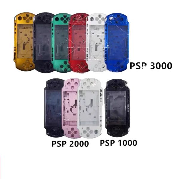 Accessoires Shell de livraison gratuite pour PSP 1000 2000 3000 Console de jeu Console Couvre-couverture FasPlate avec kit de boutons