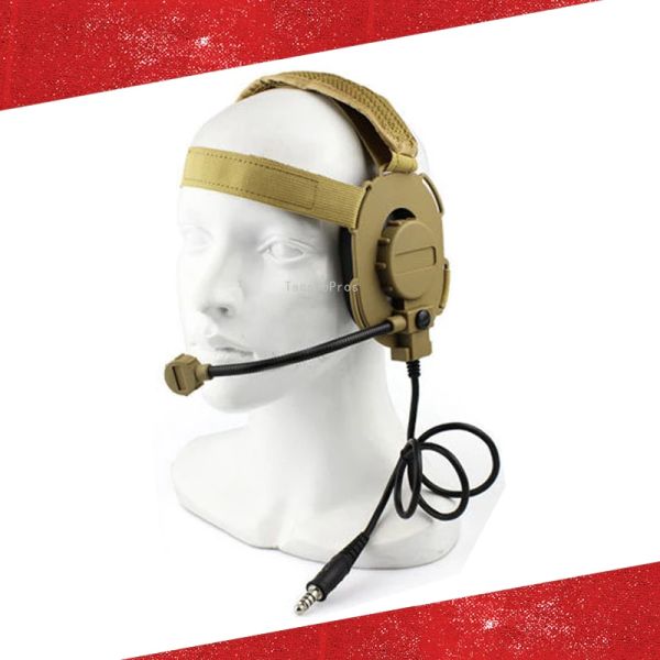 Accessoires Shooting Communication Headset Utilisation avec PTT Tactical Paintball Sports Headset Airsoft Hunting Headphone Earmuff