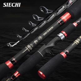 Accesorios Siechi 1.8m 2.1m 2.4m 2.7m Cuerilla de pesca Mango de carbono Copa de colcha/cañadora para agua salada fresca Polte de pescado