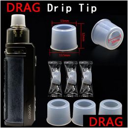 Accessoires SIL DRIP TIP SILE MOUTEECEE ER RROUND RENTISSE 1M TEST TEST TESTER CAP POUR DRAG S X PLU