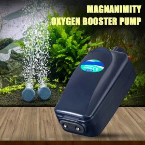 Accessoires Stille aquarium-oxygenatiepomp Luchtpomp Aquarium Verstelbaar luchtvolume Krachtige oxygenator Luchtcompressor Beluchter 220V 12W