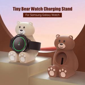 Accessoires Silicone Apple Watch chargeur support support Station Dock pour Samsung Galaxy Watch 4 iWatch 7/6/SE/5/4/3/2/1 ours support de charge