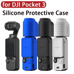 Accessoires Siliconen Beschermingskoffer voor DJI Osmo Pocket 3 Allround Protection Antilost Rope Case met 1/4 thread voor Pocket 3 Accessoires