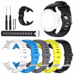 Accessoires Silicone Remplacement Watch Band pour Suunto D4i Watch Strap Wristban pour Suunto D4 D4i Novo Dive Computer Watch avec kits à outils
