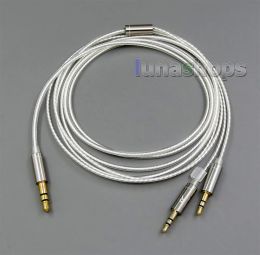 Accessoires verzilverde kabel voor Hifiman HE560 HE350 HE1000 Hoofdtelefoon LN006022