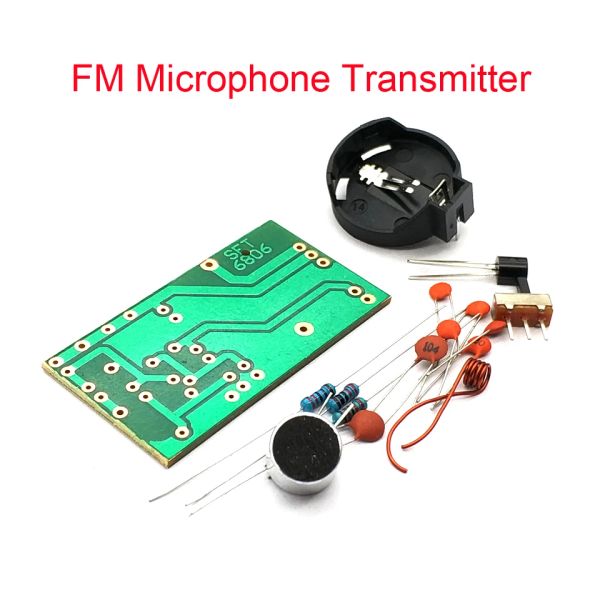 Accessoires Simple FM Wireless Microphone FM Tableter Board Pièces Electronic Training Radio Diy Kit FM Microphone Transmetteur