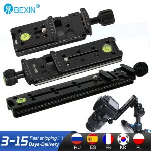 Accessoires Slide Rail RRS Longue plaque de libération rapide Clamp Longfocus Zoom Lens Support support support pour ARCA Swiss Tripod Camera Ball Head