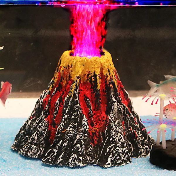 Accessoires Small / Large Aquarium Volcano Decoration sous-marine