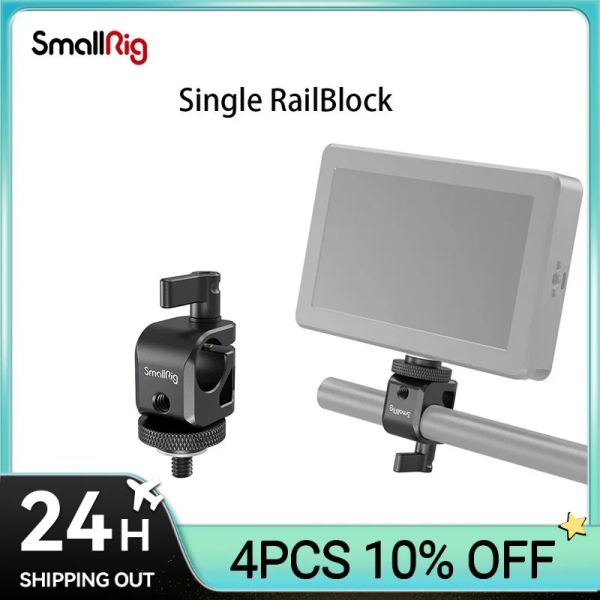 Accessoires Smallrig Smallg 15 mm Connector de rail de pince de pince Rail avec 1/4 