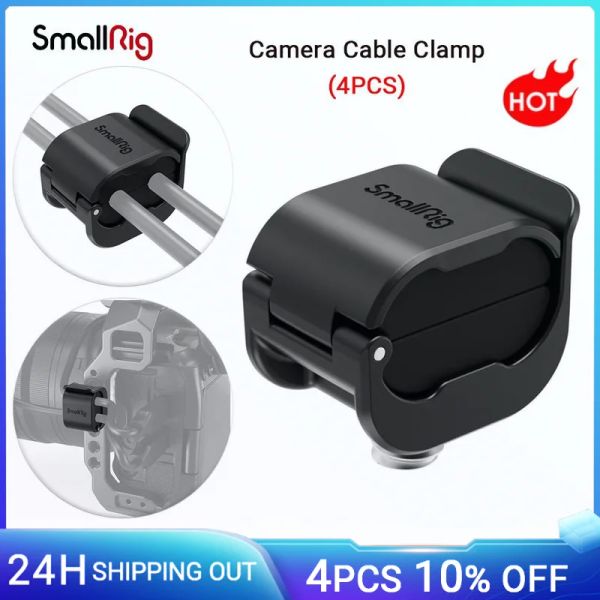 Accessoires Cable Cabine SmallRig (4 PC) pour HDMI / SDI / Câble microphone DSLR Cable Câble Montage de verrouillage du câble Prise en charge 27 mm Câble 3685