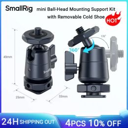 Accessoires Smallrig Mini Ball Head avec montage à chaussures froides amovibles 360 ° tête de balle pour la caméra / microphone / moniteur / LED Video Light 2948