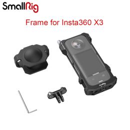 Accessories Smallrig Protective Frame Cage for Insta360 X3 Sport Panoramic Action Camera Accessory Cold Shoes 1/4"20 Threaded Holes 4088b