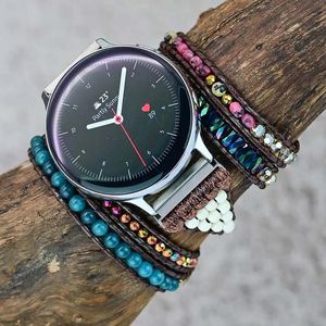 Accessoires Smart Watch Sangle pour Samsung Galaxy Watch pour Xiaomi Color Watch Band 22 mm 20 mm Bracelet de sangle de montre de montre en pierre naturelle de 22 mm 20 mm