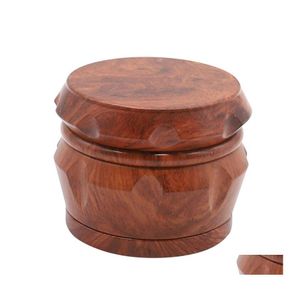 Accessoires Accessoires pour fumer Broyeurs Deux couleurs Broyeur Diamètre 40 55 6M Moulin à cigarettes cylindrique Woodiness 4 étages 15KL N2 D Otlbs