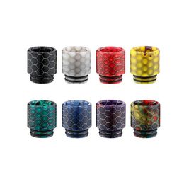 Accessoires Snakeskin 810 Drip Tips Snake Sigarettenhouder met brede boring Tfv8 Tfv12 Moutiece voor draad Tfv 8 12 Big Baby Sub Ohm Smoke Ta Dhean