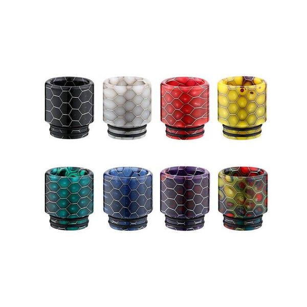 Accesorios Snakeskin 810 Puntas de goteo Snake Wide Bore Titular de cigarrillos TFV8 TFV12 Moutiece para hilo TFV 8 12 Big Baby Sub Ohm Smoke OTFDL