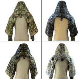 Accessoires Sniper Ghillie Viper Hood Breathable Tactical Sniper Ghillie Suit Fondation pour la chasse Airsoft Paintball Ghillie Jacket