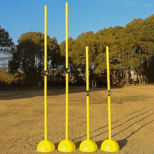 Accesorios Equipo de Entrenamiento de fútbol alrededor del poste, poste de señal de vallas de fútbol plegable, taladro de Metal de agilidad