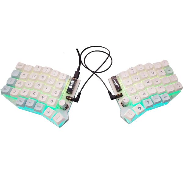 Accesorios Sofle Vial Programable Typec Split RGB Kits de bricolaje de teclado mecánico con perilla de pantalla OLED TRRS Cable enchufe Hot PCB FR4 Placa