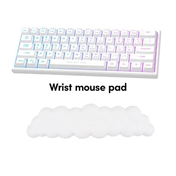 Accessoires Tampon de support de bracelet en nuage doux pour le clavier et la souris Poudons de base en silicone