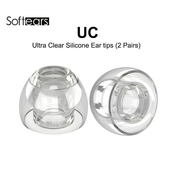 Accessoires Softears UC Embouts auriculaires en silicone ultra transparents 1 carte (avec 2 paires) pour écouteurs intra-auriculaires Volume FD3 KATO