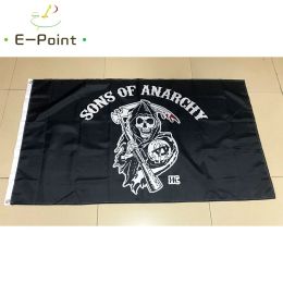 Accessories Sons of Anarchy Flag 2ft*3ft (60*90cm) 3ft*5ft (90*150cm) Size Christmas Decorations for Home Flag Banner Gifts