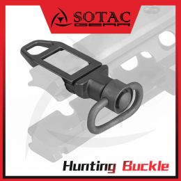 Accesorios Sotac Bebarla táctica Sling Adaptador de montaje de acero Ajuste de 20 mm Accesorios de caza de riel Picatinny